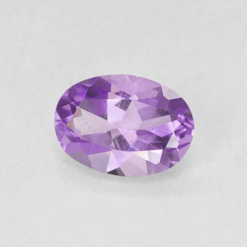 Ametista Viola tendente al rosa naturale da 0.63 ct, Ovale, VS