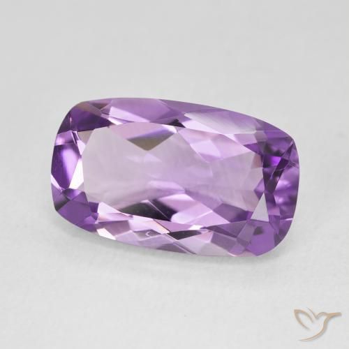 Ametista Viola medio naturale da 5.59 ct, Cuscino, VVS
