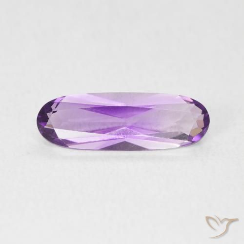 1.10ct Naturale Viola Rosato Medio Ametista, Ovale, VVS-VS