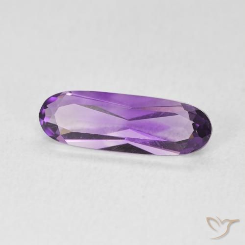 Ametista Viola tendente al rosa naturale da 1.16 ct, Ovale, VVS-VS