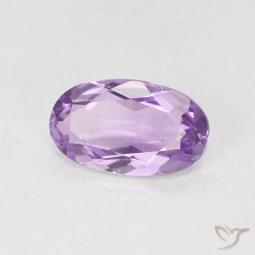 Ametista Viola scuro naturale da 1.40 ct, Ovale, VVS-VS
