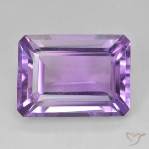 15.44ct Naturale Viola violaceo intenso Ametista, Taglio smeraldo, VVS