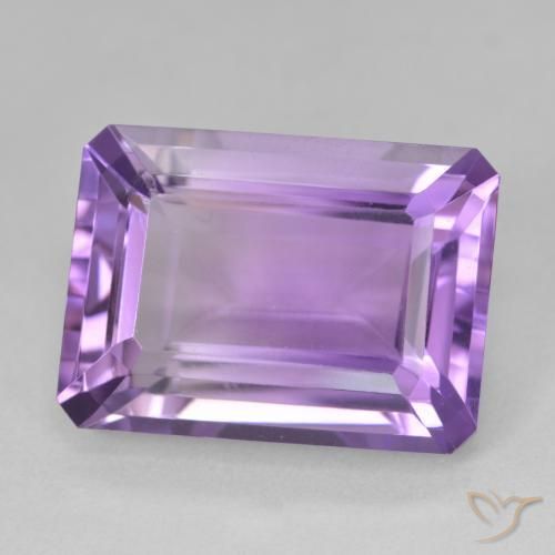 Ametista Viola violaceo intenso naturale da 15.44 ct, Ottagonale / Taglio smeraldo, VVS