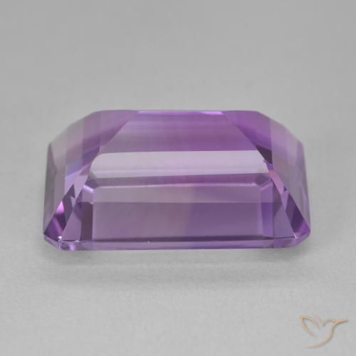 Ametista Viola violaceo medio naturale da 15.60 ct, Ottagonale / Taglio smeraldo, VVS