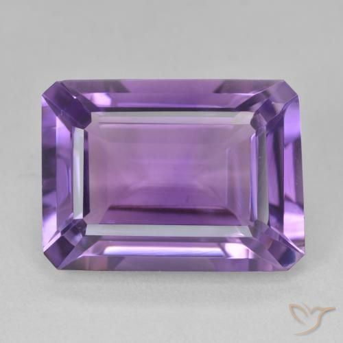14.14ct Naturale Viola medio Ametista, Taglio smeraldo, VVS