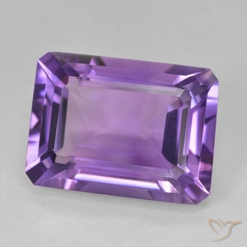 Ametista Viola medio naturale da 14.14 ct, Ottagonale / Taglio smeraldo, VVS