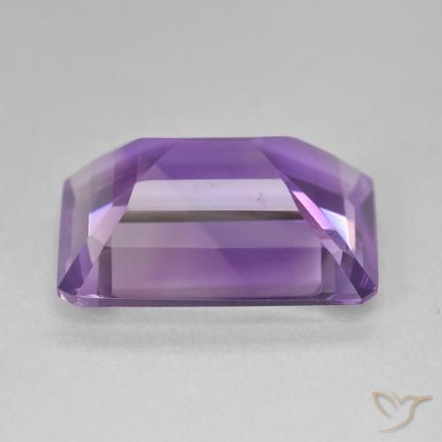 Ametista Viola medio naturale da 14.14 ct, Ottagonale / Taglio smeraldo, VVS