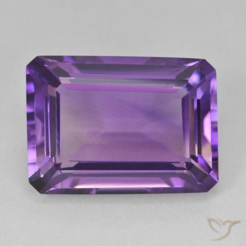 15.67ct Naturale Viola medio Ametista, Taglio smeraldo, VVS