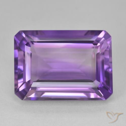 15.96ct Naturale Viola medio Ametista, Taglio smeraldo, VVS