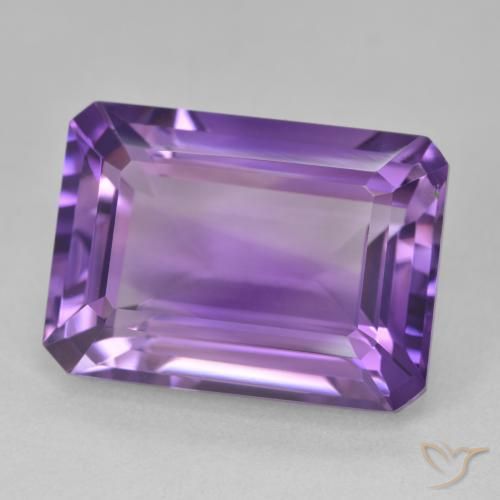 Ametista Viola medio naturale da 15.96 ct, Ottagonale / Taglio smeraldo, VVS