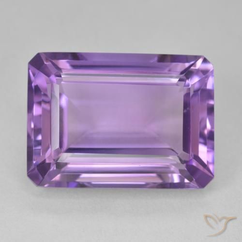 15.91ct Naturale Viola medio Ametista, Taglio smeraldo, VVS