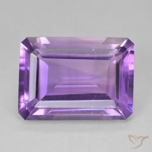 13.48ct Naturale Viola Intenso Ametista, Taglio smeraldo, VVS-VS