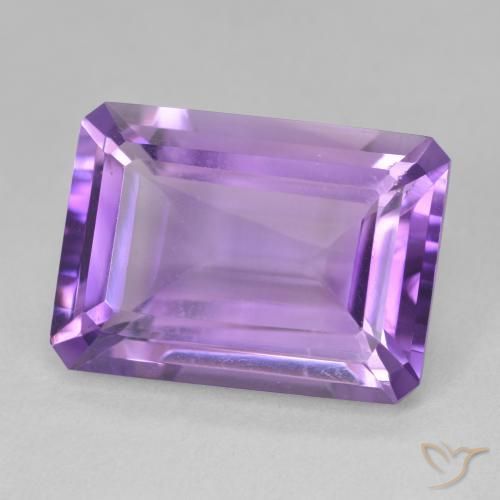 Ametista Viola Intenso naturale da 13.48 ct, Ottagonale / Taglio smeraldo, VVS-VS