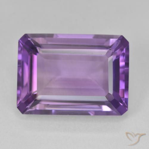 14.30ct Naturale viola vivido Ametista, Taglio smeraldo, VVS