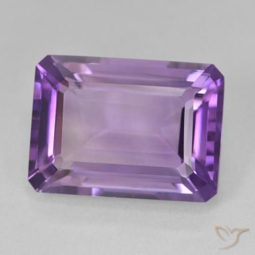 Ametista viola vivido naturale da 14.30 ct, Ottagonale / Taglio smeraldo, VVS