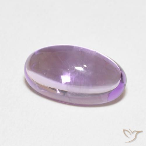 Ametista Viola rosa medio naturale da 3.71 ct, Ovale, Trasparente