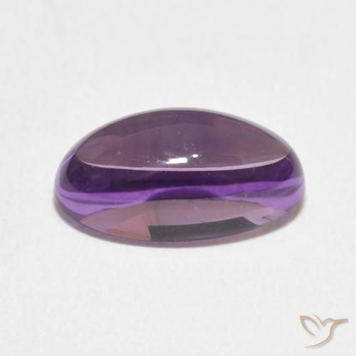 Ametista Viola rosa medio naturale da 3.71 ct, Ovale, Trasparente