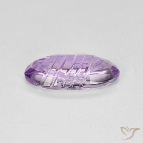 Ametista Viola medio naturale da 1.76 ct, Ovale, Trasparente