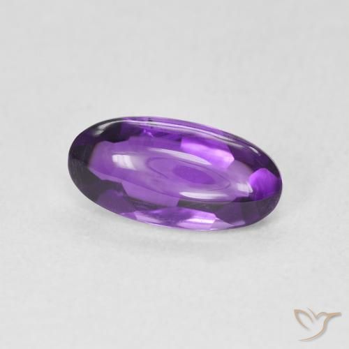 Ametista Medium Light-Violet naturale da 1.27 ct, Ovale, Trasparente