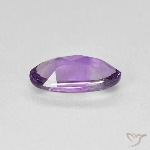 Ametista Viola medio naturale da 1.27 ct, Ovale, Trasparente