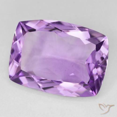 Ametista violaceo naturale da 17.29 ct, Cuscino, VVS