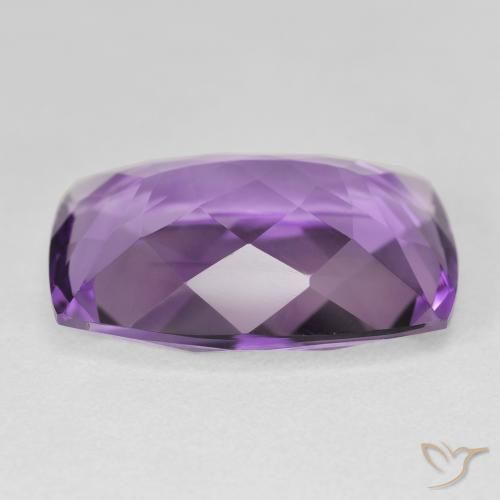 Ametista violaceo naturale da 17.29 ct, Cuscino, VVS