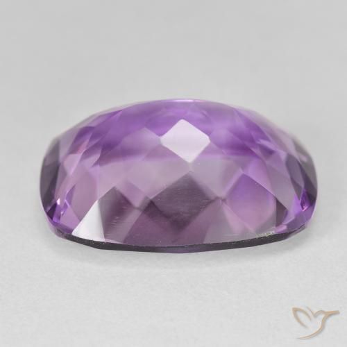 Ametista Viola chiaro-medio naturale da 17.69 ct, Cuscino, VVS-VS