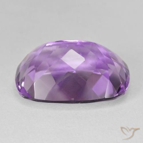 Ametista Viola chiaro-medio naturale da 19.24 ct, Cuscino, VVS-VS