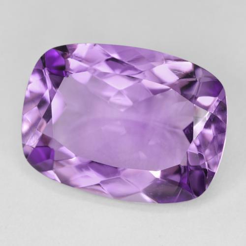 Ametista Medium Light Purplish-Violet naturale da 15.62 ct, Cuscino, VVS-VS