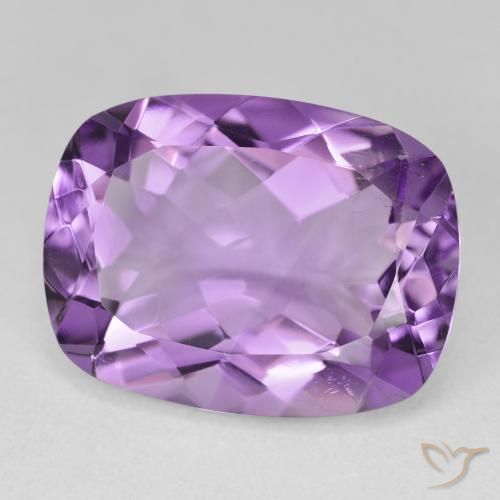 Ametista Viola medio naturale da 15.61 ct, Cuscino, VVS-VS