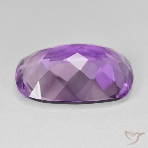 Ametista Viola medio naturale da 15.61 ct, Cuscino, VVS-VS