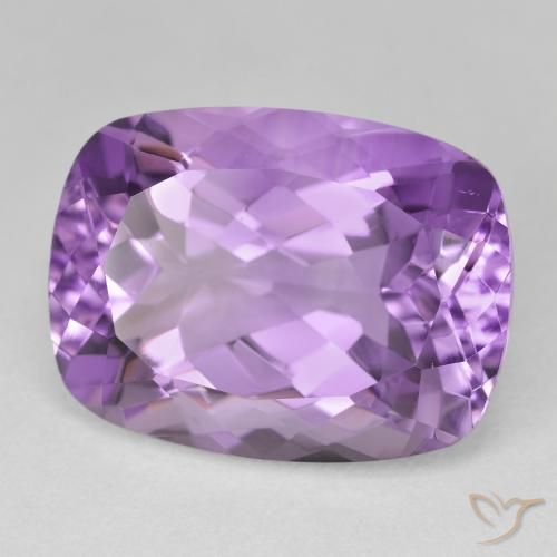 Ametista Viola chiaro-medio naturale da 20.06 ct, Cuscino, VVS-VS
