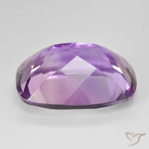 Ametista Viola medio naturale da 18.71 ct, Cuscino, VVS