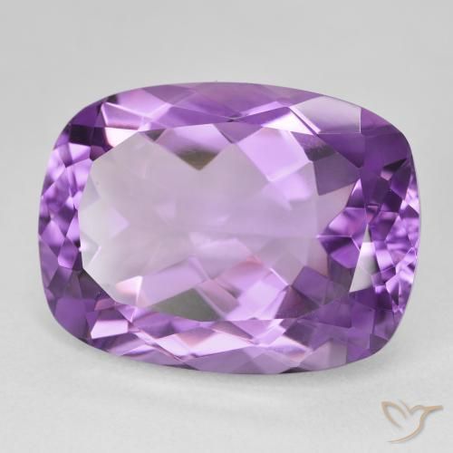 Ametista Medium Dark-Violet naturale da 18.82 ct, Cuscino, VVS