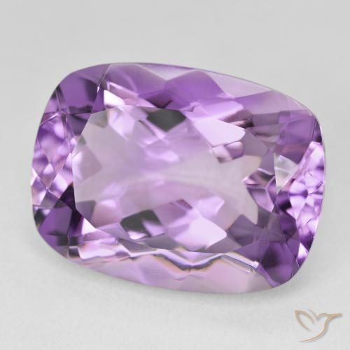 Ametista Viola tendente al rosa naturale da 19.13 ct, Cuscino, VVS
