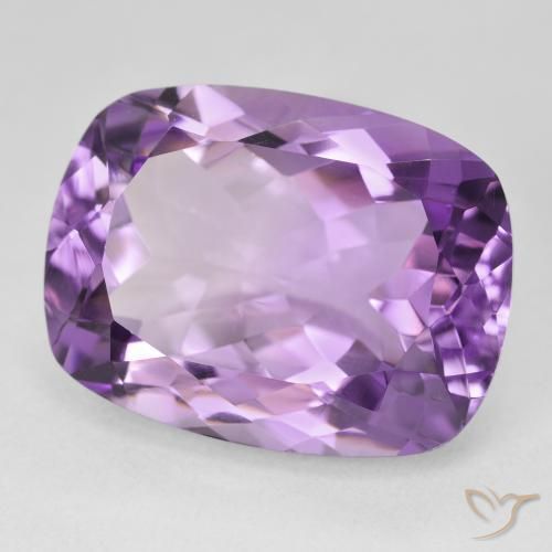 Ametista Violetto rosato naturale da 19.70 ct, Cuscino, VVS