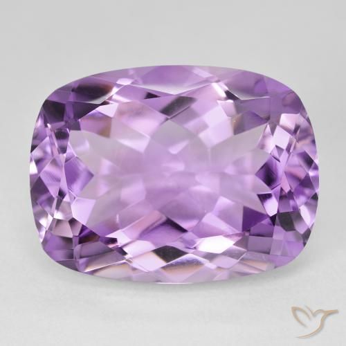 18.75ct Naturale Viola tendente al rosa Ametista, Cuscino, VVS