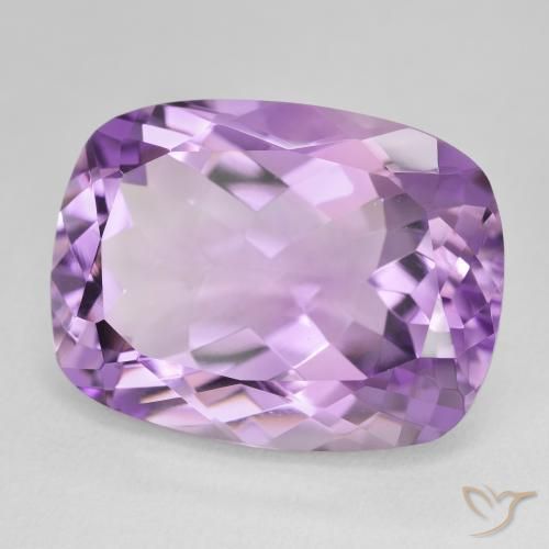 Ametista Viola tendente al rosa naturale da 18.75 ct, Cuscino, VVS