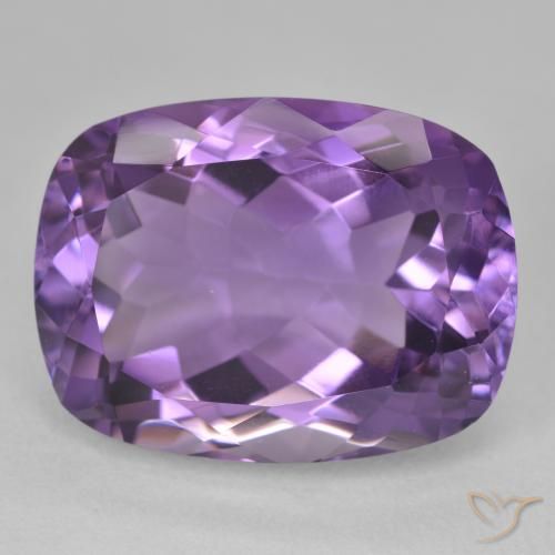Ametista Viola medio naturale da 20.86 ct, Cuscino, VVS