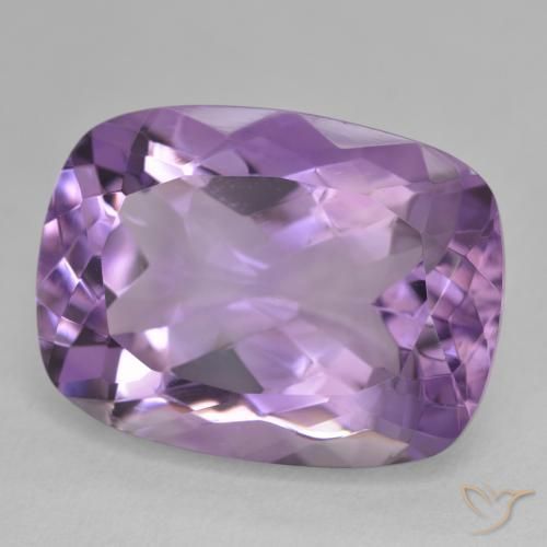 Ametista Viola medio naturale da 18.69 ct, Cuscino, VVS