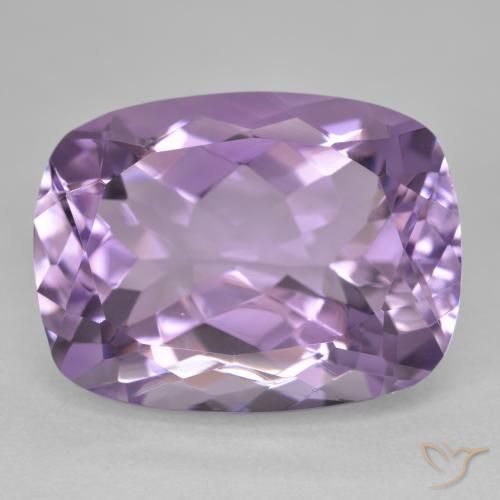 19.50ct Naturale Viola chiaro-medio Ametista, Cuscino, VVS