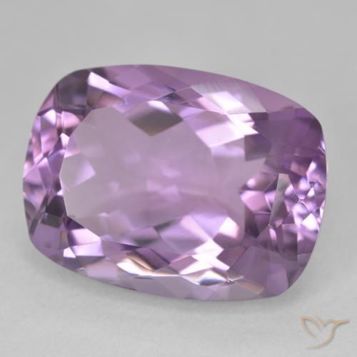 Ametista Viola chiaro-medio naturale da 19.45 ct, Cuscino, VVS