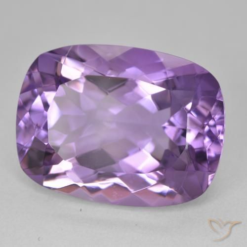 Ametista Viola medio naturale da 19.18 ct, Cuscino, VVS