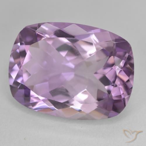 Ametista Viola chiaro-medio naturale da 18.25 ct, Cuscino, VVS