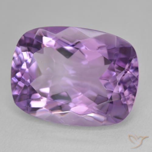Ametista Melanzane Viola naturale da 18.92 ct, Cuscino, VVS