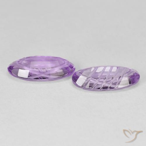 Gemme di Ametista Viola rosato brillante naturale da 3.46 ct, Ovale, Trasparente