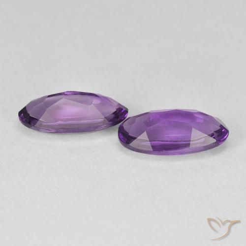 Gemme di Ametista Viola Intenso naturale da 2.49 ct, Ovale, Trasparente
