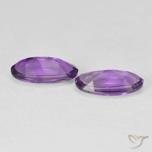 Gemme di Ametista Viola medio naturale da 2.28 ct, Ovale, Trasparente