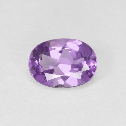 0.67ct Naturale violaceo Ametista, Ovale, VS