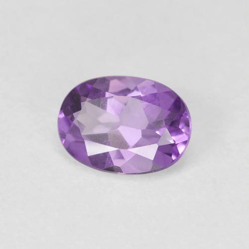 Ametista violaceo naturale da 0.67 ct, Ovale, VS